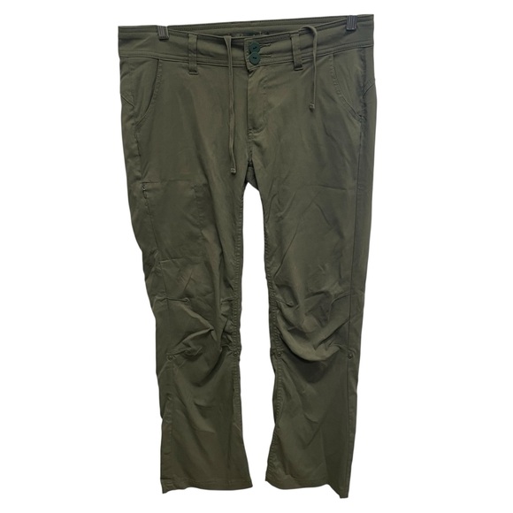 Prana women’s Halle pants slate green UPF 50 size 8 outdoor hiking convertible - Picture 1 of 9